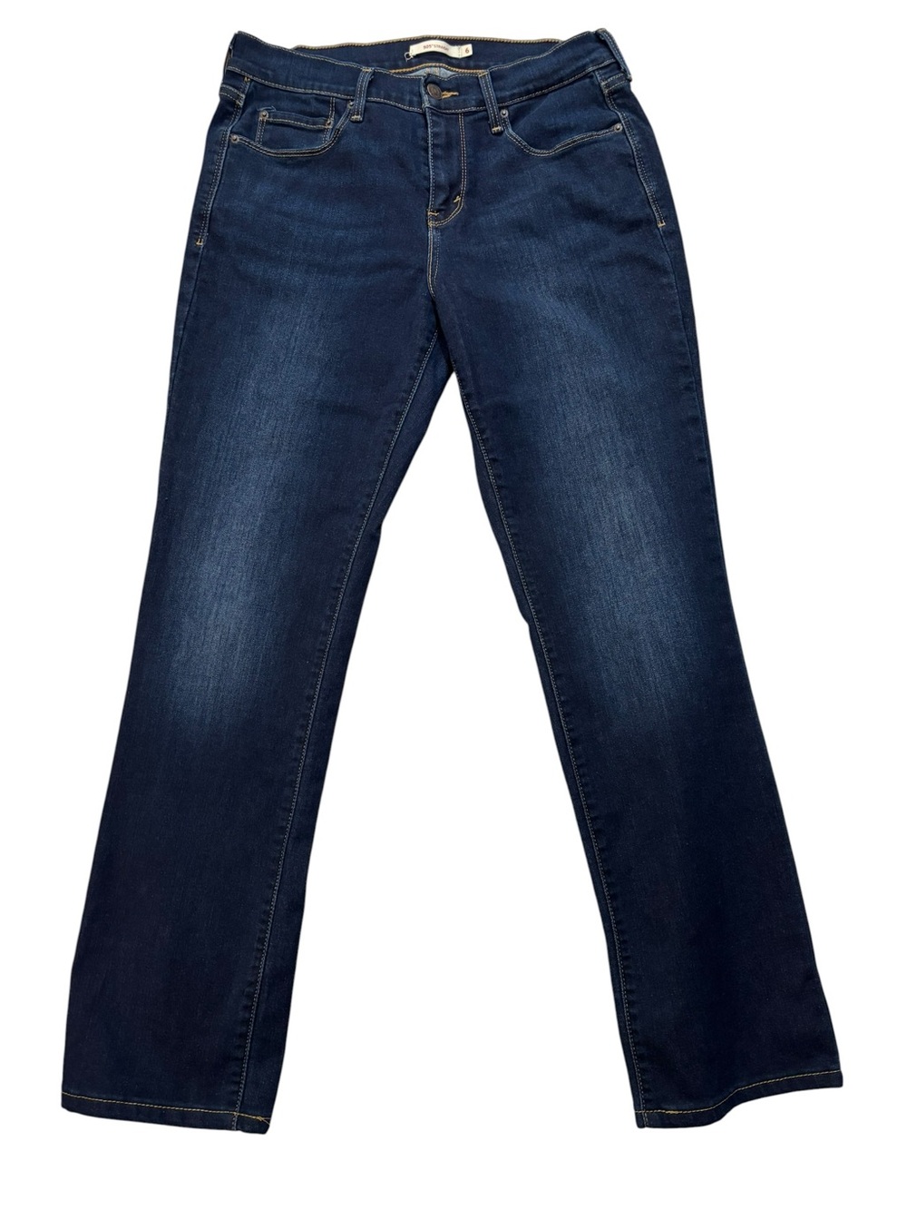 Levi's Jeans, 505 Straight, Women’s Size 6, Dark Blue Straight Leg Denim